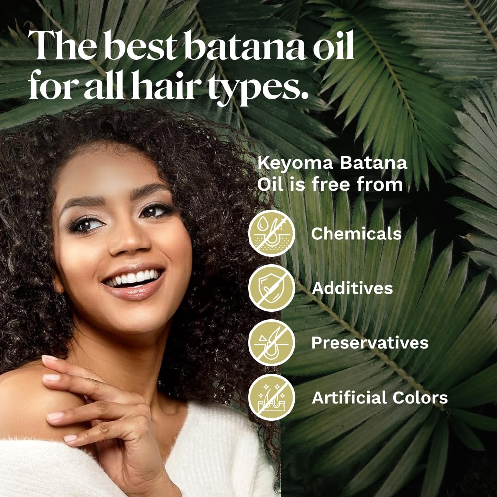 Keyoma Batana Oil with Rosemary bottle and sprig suggesting spa-like ritual
