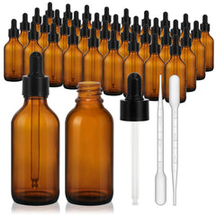 KeyWING 2oz amber bottle pack for essential oils, protecting potency with UV-blocking glass.