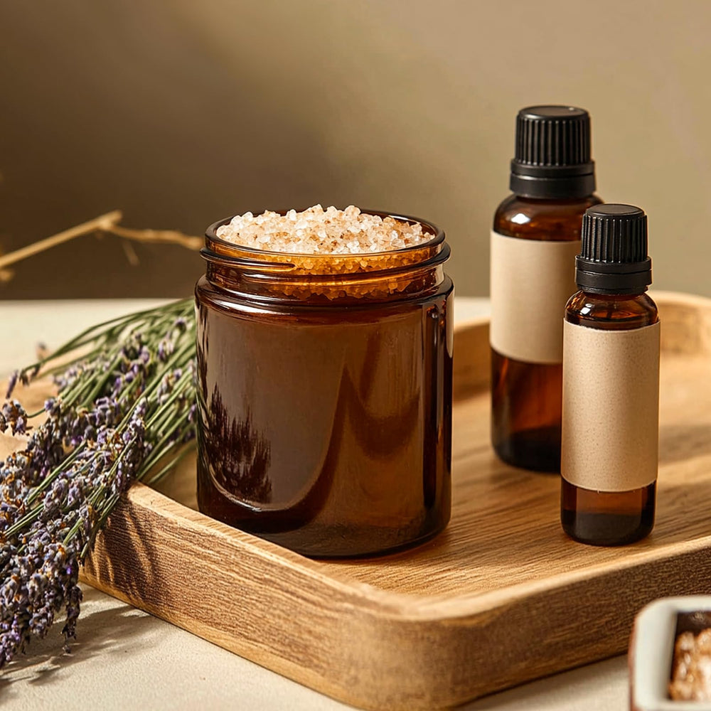 KEYWING amber glass jars arrive safely packed with reliable lids.