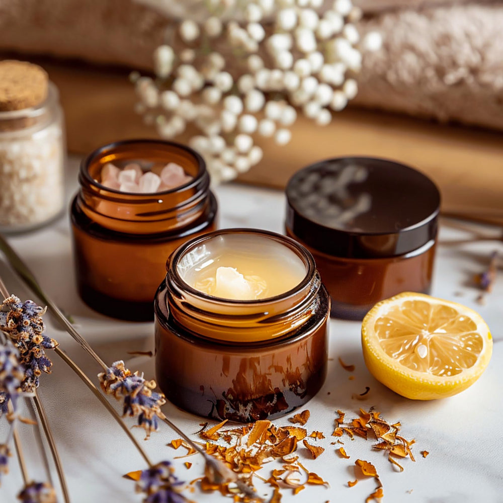 KEYWING 36-pack amber jars — perfect for organizing DIY beauty projects
