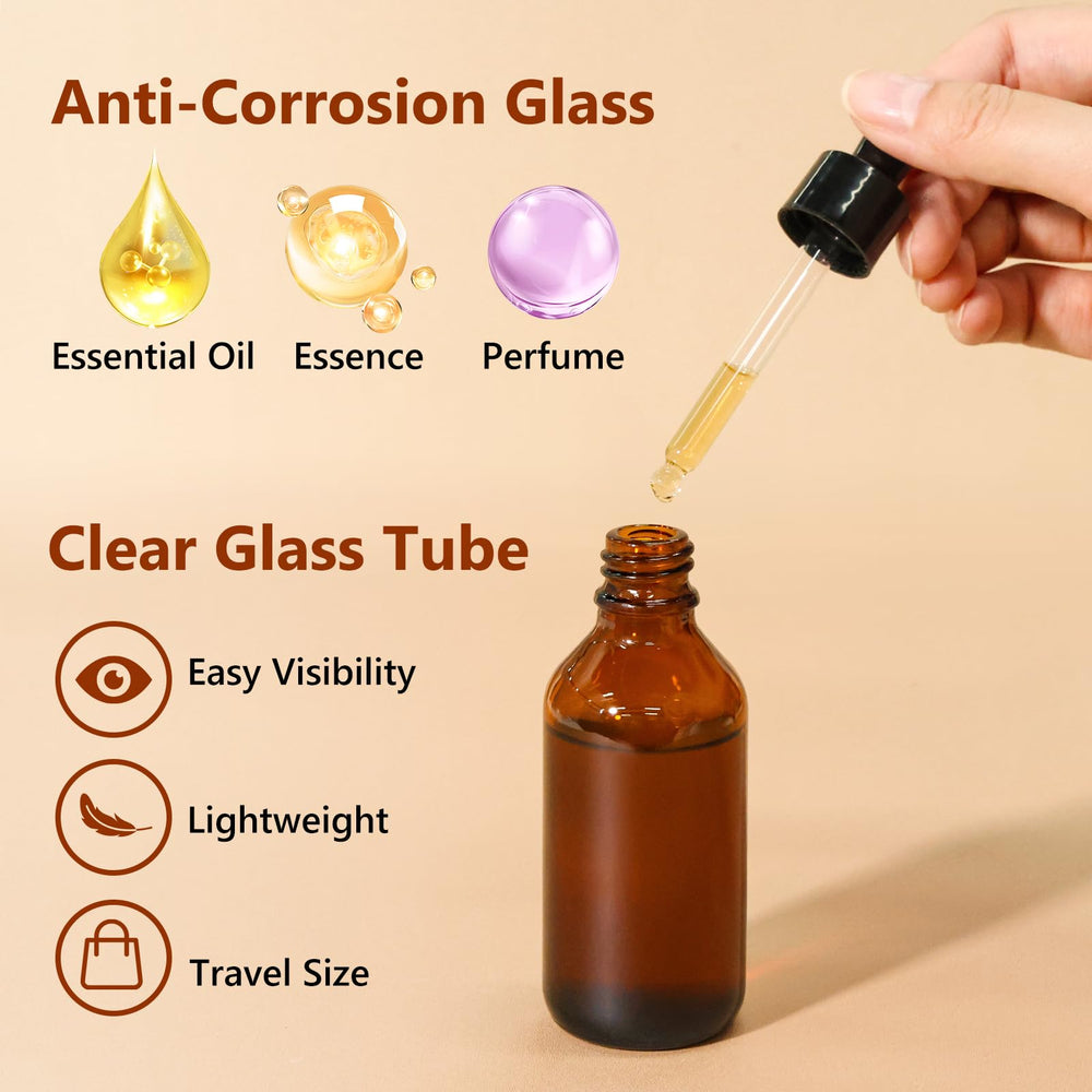 KeyWING leak-proof cap amber bottle highlighting secure travel-friendly design.