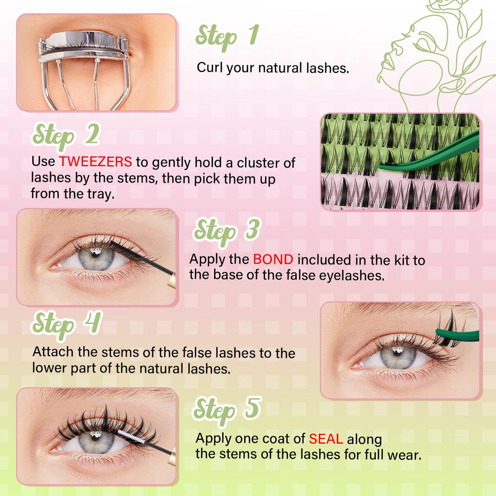 KEYYOU Beginner-friendly DIY lashes image highlights quick application for busy mornings.