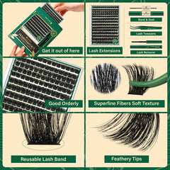 KEYYOU bond-and-seal bottle providing long-lasting hold for lash clusters.