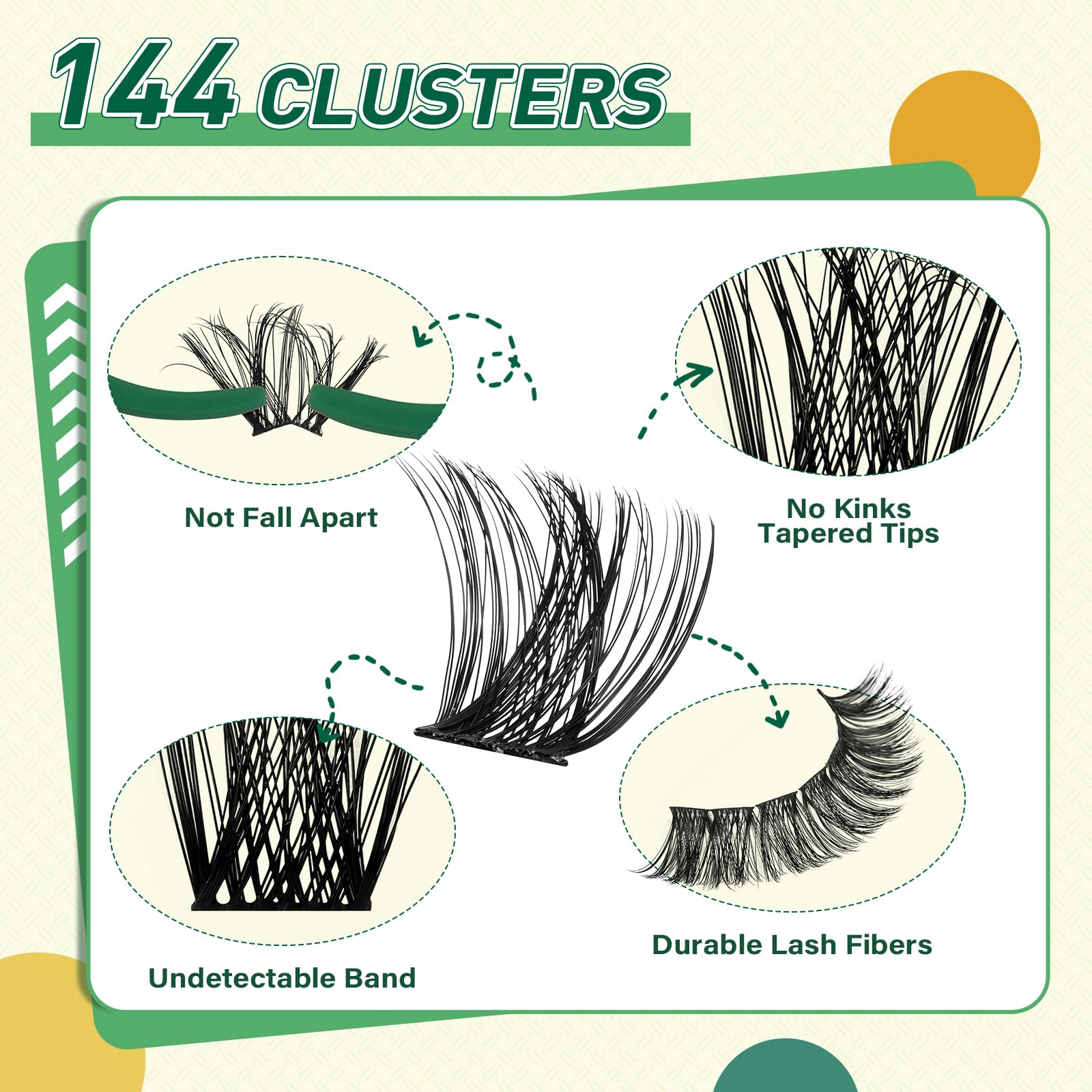 KEYYOU Eyelash Kit cluster-lash-remover for safe at-home removal
