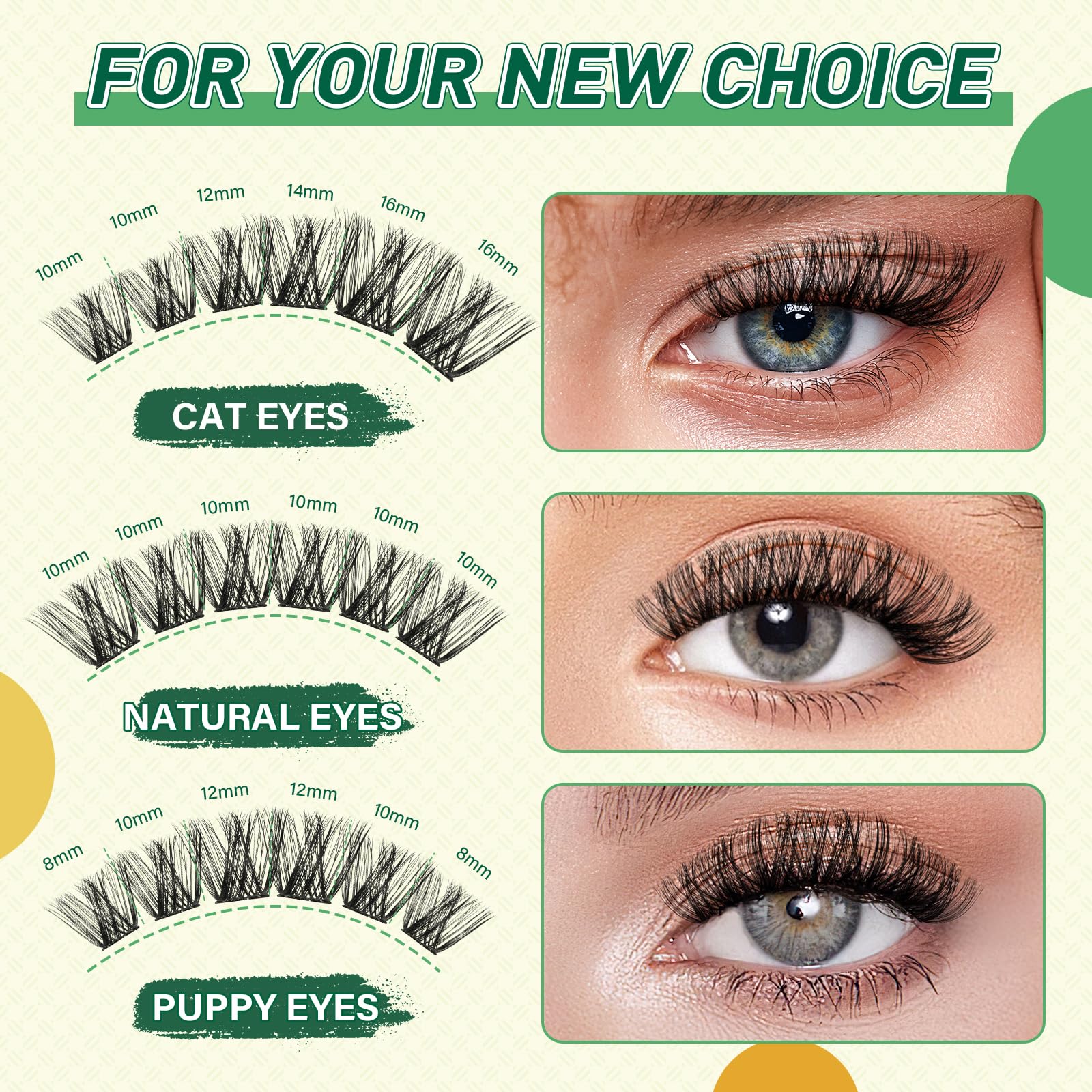 KEYYOU Eyelash Kit lash-bond-and-lock close-up highlighting quick application