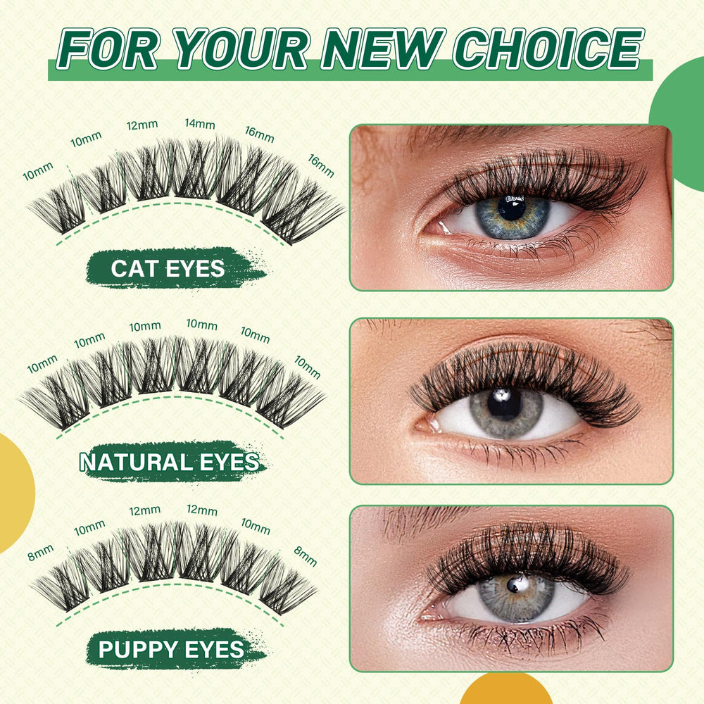 KEYYOU Eyelash Kit lash-bond-and-lock close-up highlighting quick application
