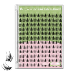 KEYYOU Fairy Lash Clusters 144pcs 12mm pack shows full dramatic volume for bold eyes.
