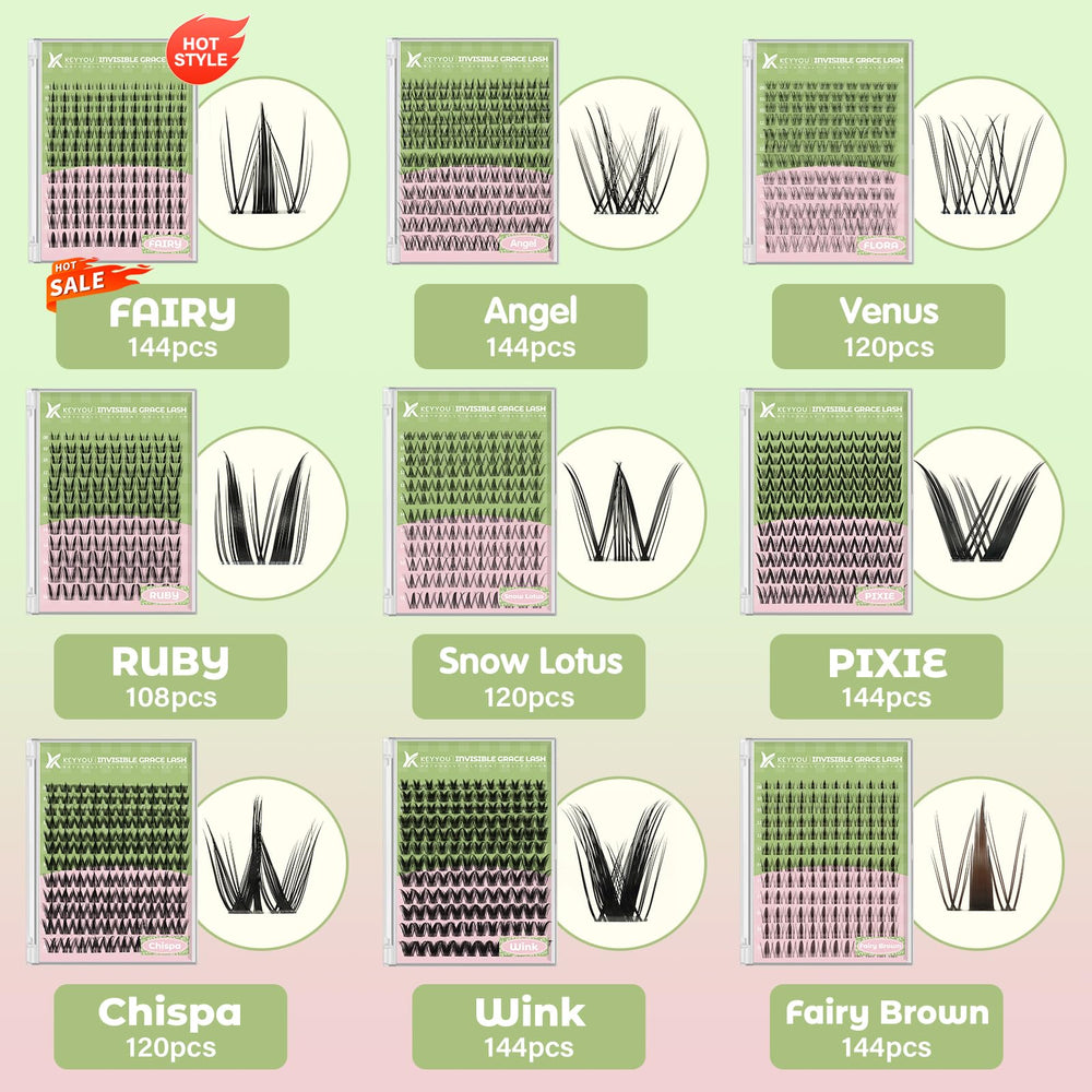 KEYYOU Fairy Lash Clusters waterproof design supports secure wear during activities.