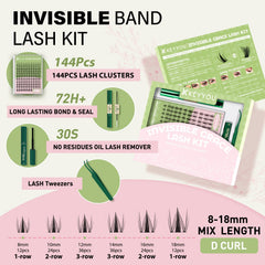 KEYYOU Fairy Lash Clusters Kit includes 144 clusters for multiple looks