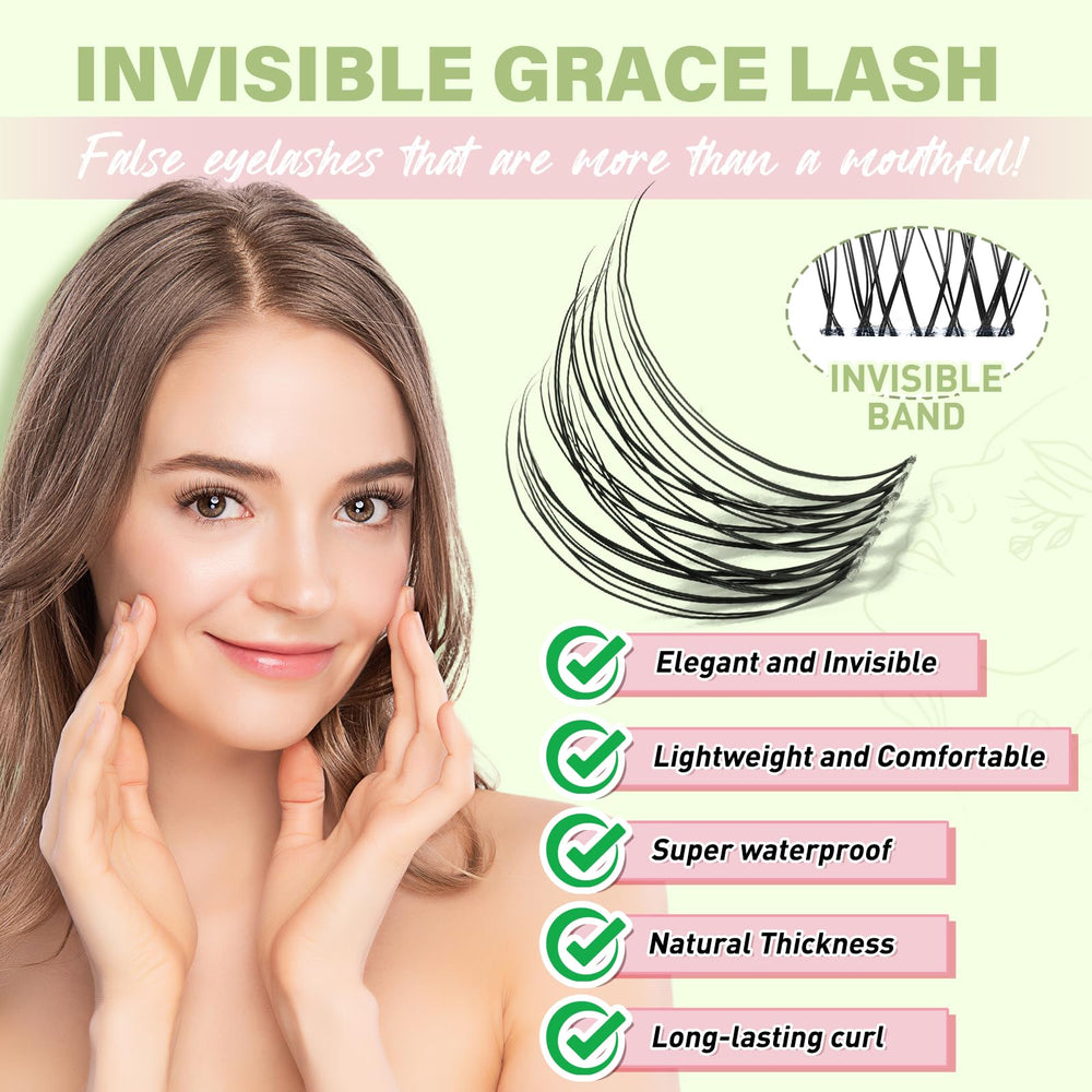 KEYYOU Venus lash clusters spread displays 120 pieces for multiple full-lash appearances
