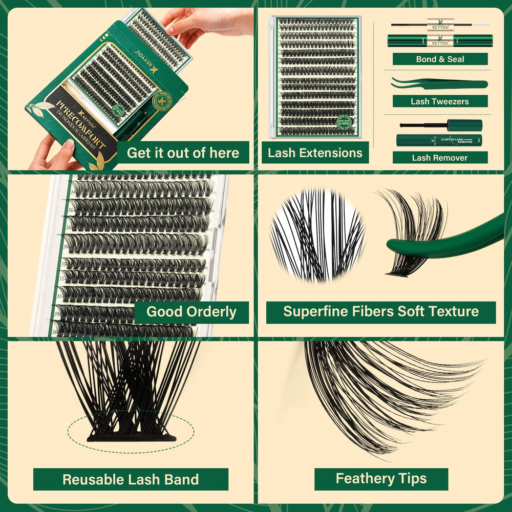 KEYYOU lash applicator tool for precise, beginner-friendly extensions.
