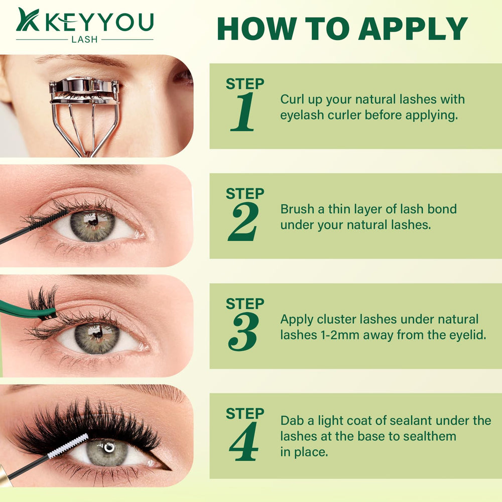KEYYOU LASH Beginner-friendly tips guide supports quick results for first-time users.