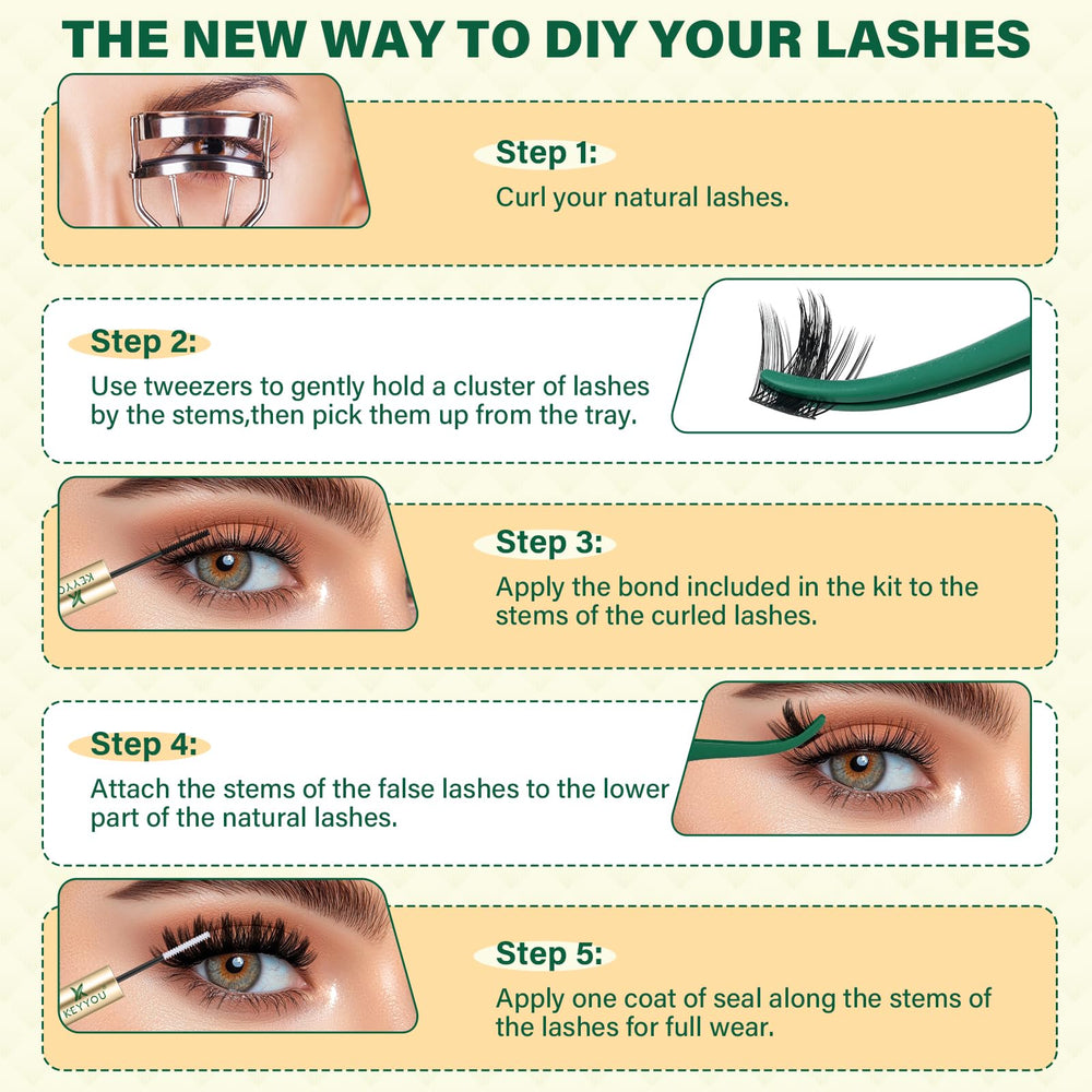 KEYYOU LASH 72-hour wear with waterproof formula supports all-day confidence