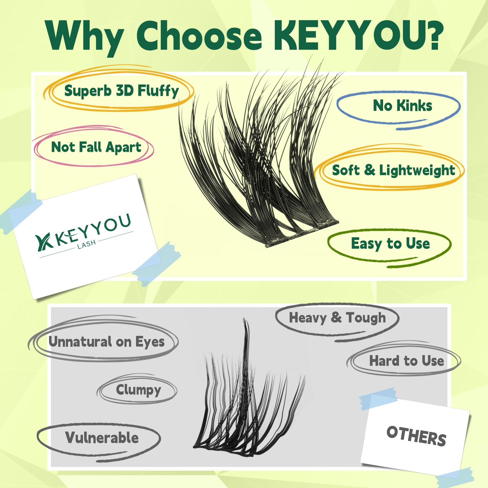 KEYYOU Soft lightweight material for comfortable wear all day.