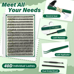 KEYYOU lash extension kit adhesive glue close-up for secure hold
