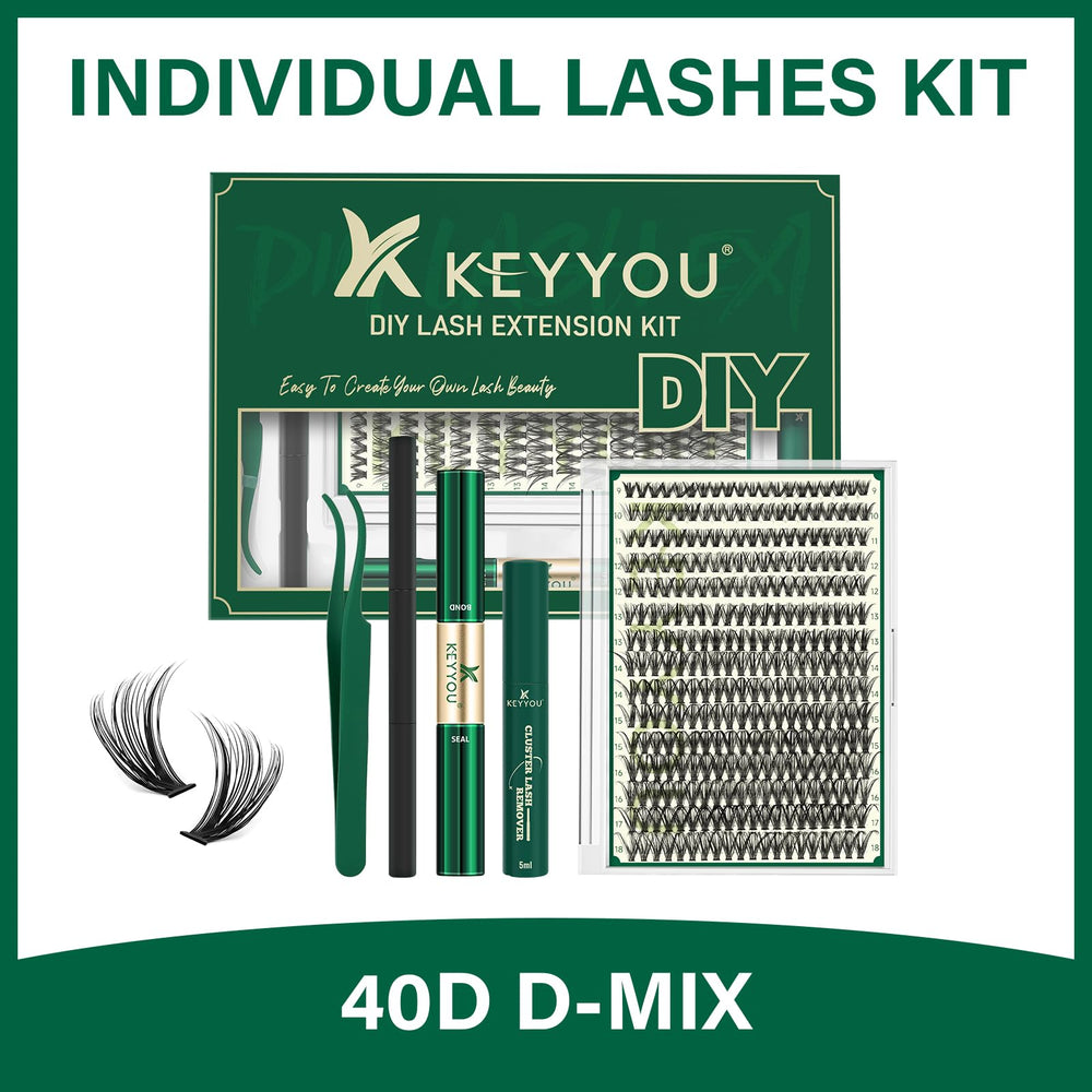 KEYYOU DIY lash result showcasing feather-light volume and comfort