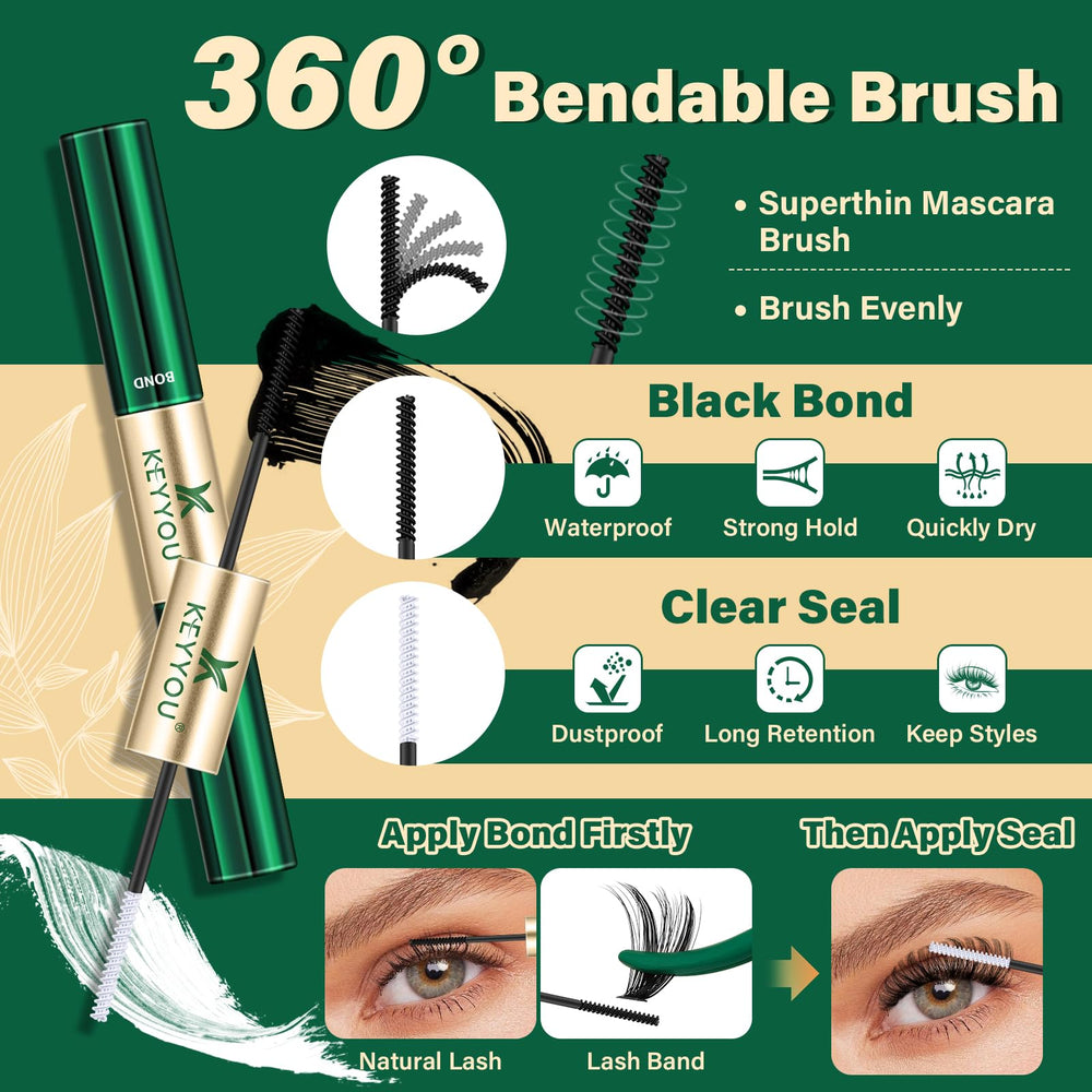 KEYYOU lash remover for clean, gentle removal.