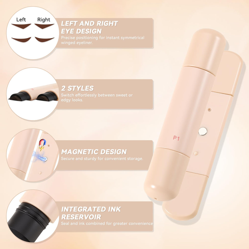 KGAJSGH dual-wing soft style for subtle, everyday flicks.