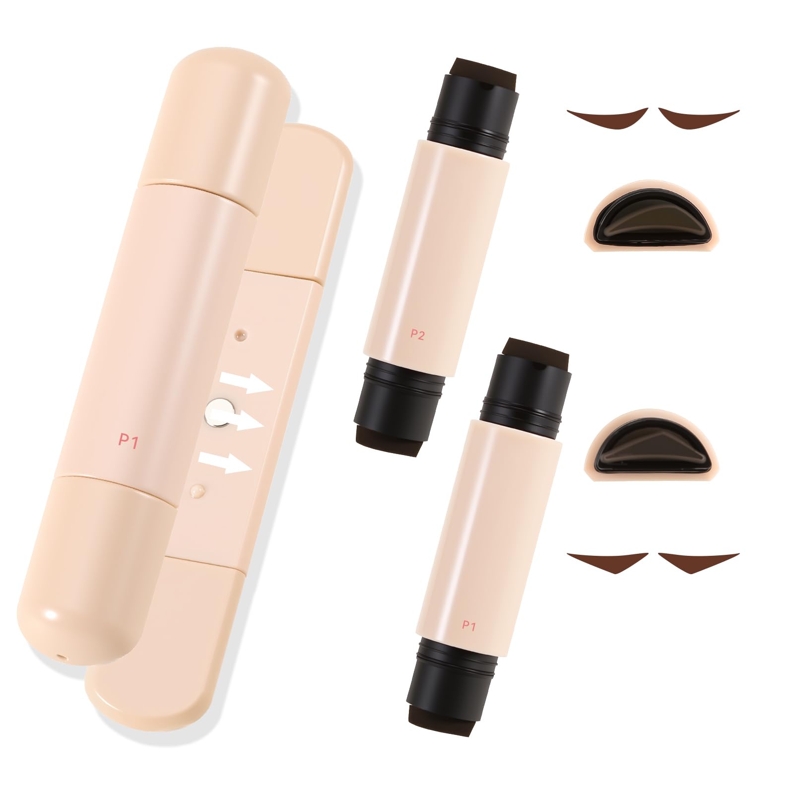 KGAJSGH Magnetic Eyeliner Stamp left eye for quick symmetrical wings.