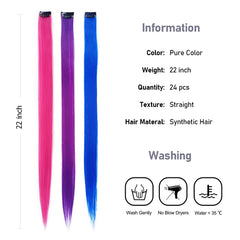 KGBFASS purple red clip-in extensions for bold highlights