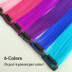 KGBFASS rose red clip-in extensions for quick party-ready color pops