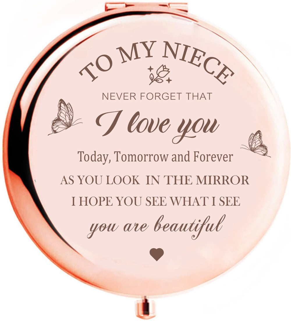 KGKAIMIZL niece compact mirror—portable touch-ups on the go