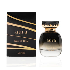 KHADLAJ PERFUMES La Fede Aura Kiss of Rose bottle for everyday elegance