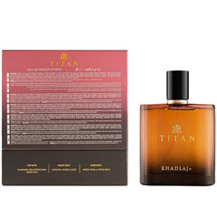 Khadlaj Titan modern bottle design emphasizes luxury and masculine confidence