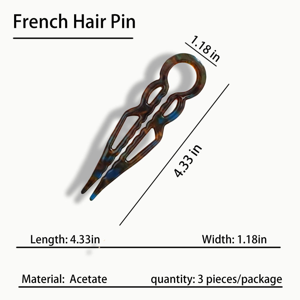 Khwcft acetate hair clip tortoiseshell texture close-up showing smooth edges