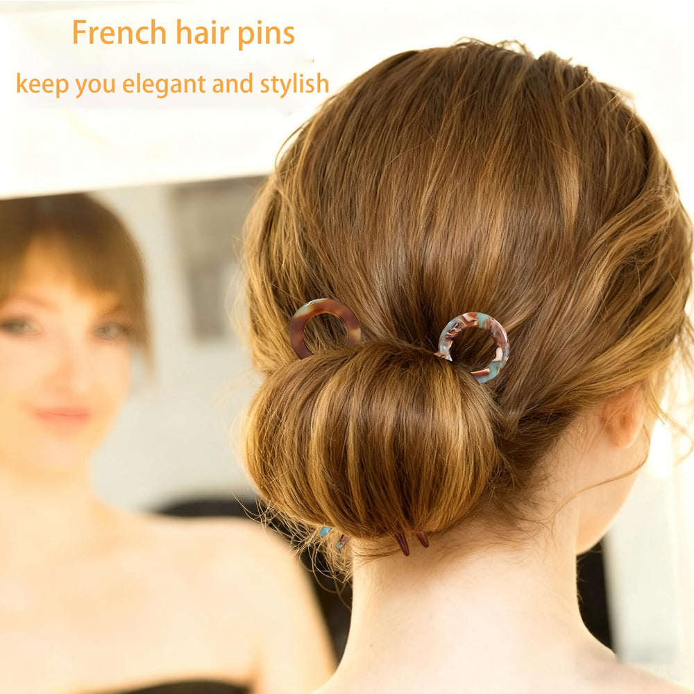 Khwcft Prestige French hair pin low-bun styling for quick, elegant everyday hairstyles