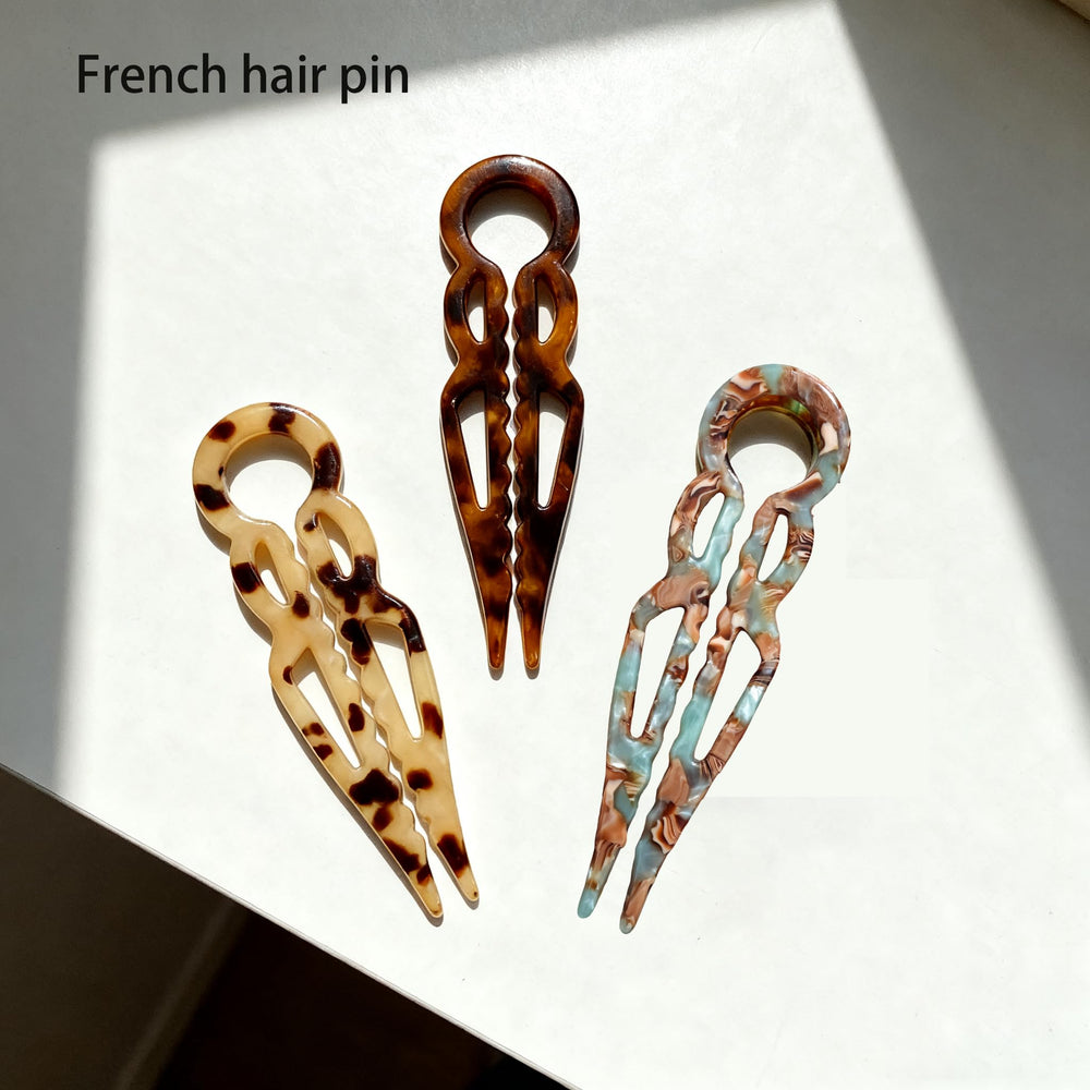 Khwcft Prestige French hair pin portable set for travel and on-the-go styling