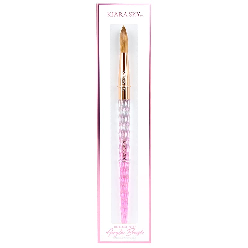 Kiara Sky acrylic brush 12 crystal cut handle for comfortable grip.
