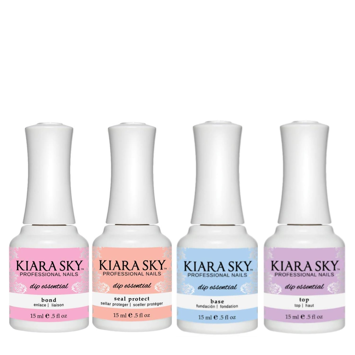 Kiara Sky dip essentials bond bottle closeup for stronger, longer-lasting nails