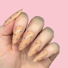 KIARA SKY gold-swatch demonstrates bold, eye-catching gold glow for statement nails.