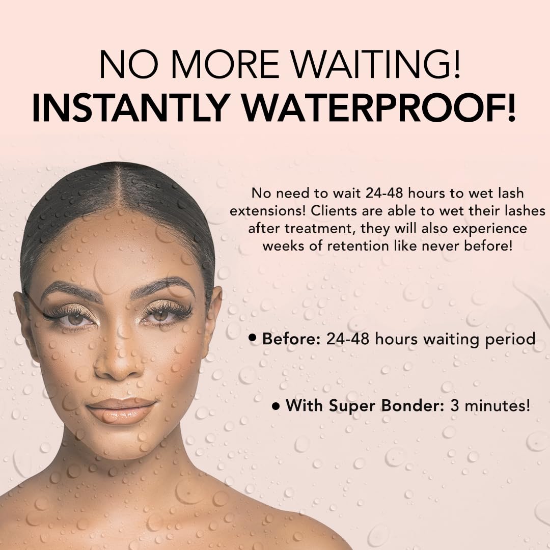Kiara Sky lash super bonder elastic-bond feature reduces breakage and maintains lash flexibility