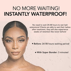 Kiara Sky lash super bonder elastic-bond feature reduces breakage and maintains lash flexibility