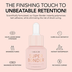 Kiara Sky lash super bonder glue-accelerator enhances drying and bonding