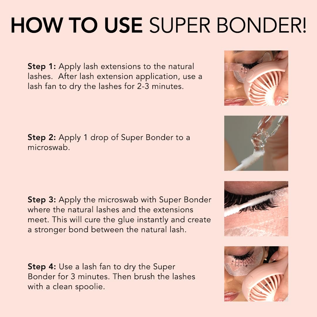 Kiara Sky lash super bonder professional-use-only reminder for salon safety