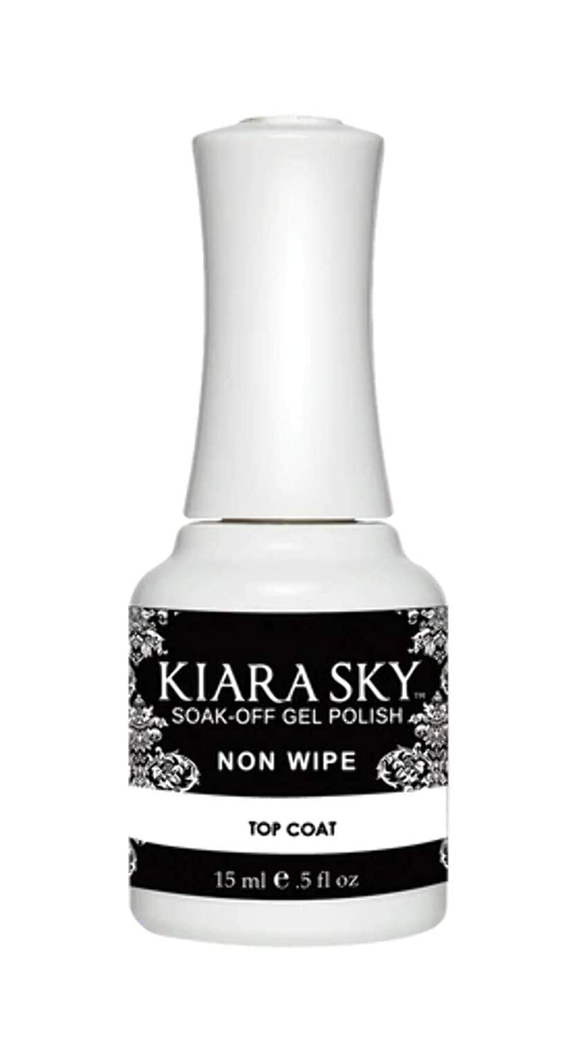 Kiara Sky LED UV top coat packshot highlights long-lasting gloss and quick cure
