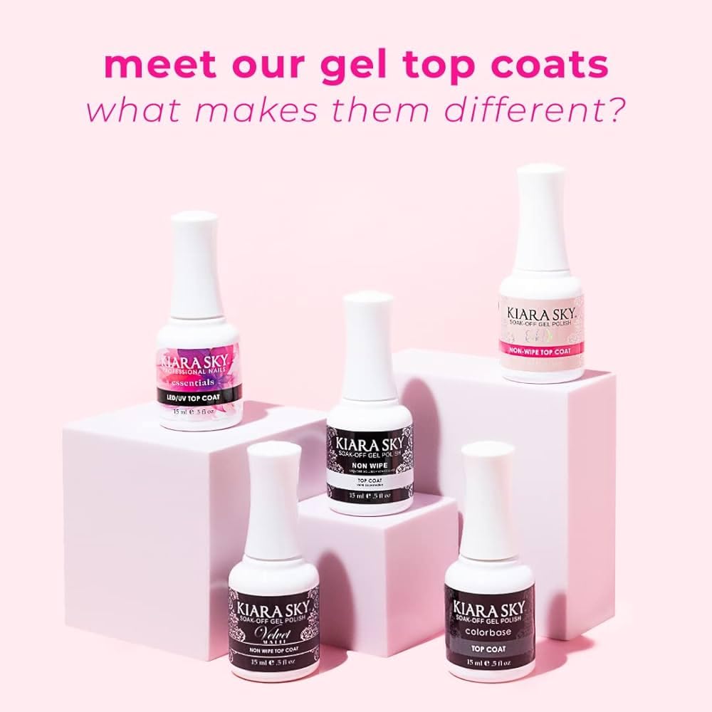 Kiara Sky top coat brush application demonstrates smooth layer and reliable adhesion