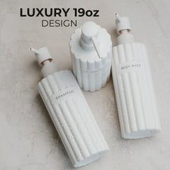 KIBAGA body-wash-dispenser-19oz delivers convenient access during baths or showers
