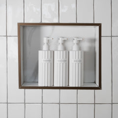 KIBAGA conditioner-dispenser-19oz features tidy labeling for organized bathroom storage