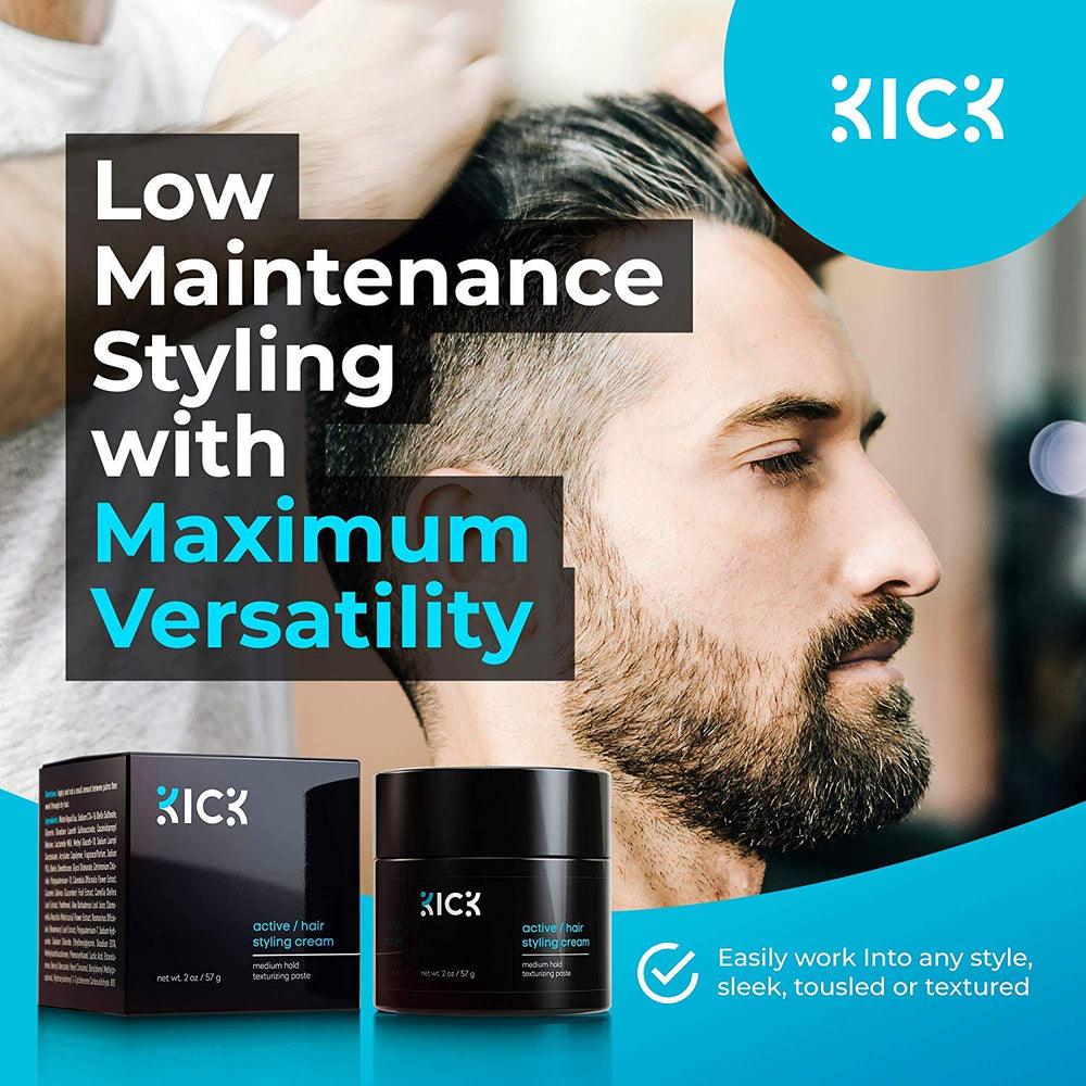 Kick Active hair cream nourishing formula with oils for hair damage care