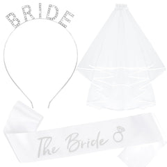 KICOSY Bride headband rhinestones sparkle for a radiant bridal look