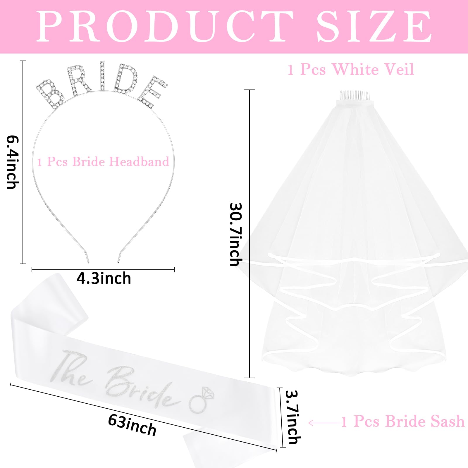 KICOSY dainty bridal accessory complements wedding day photos