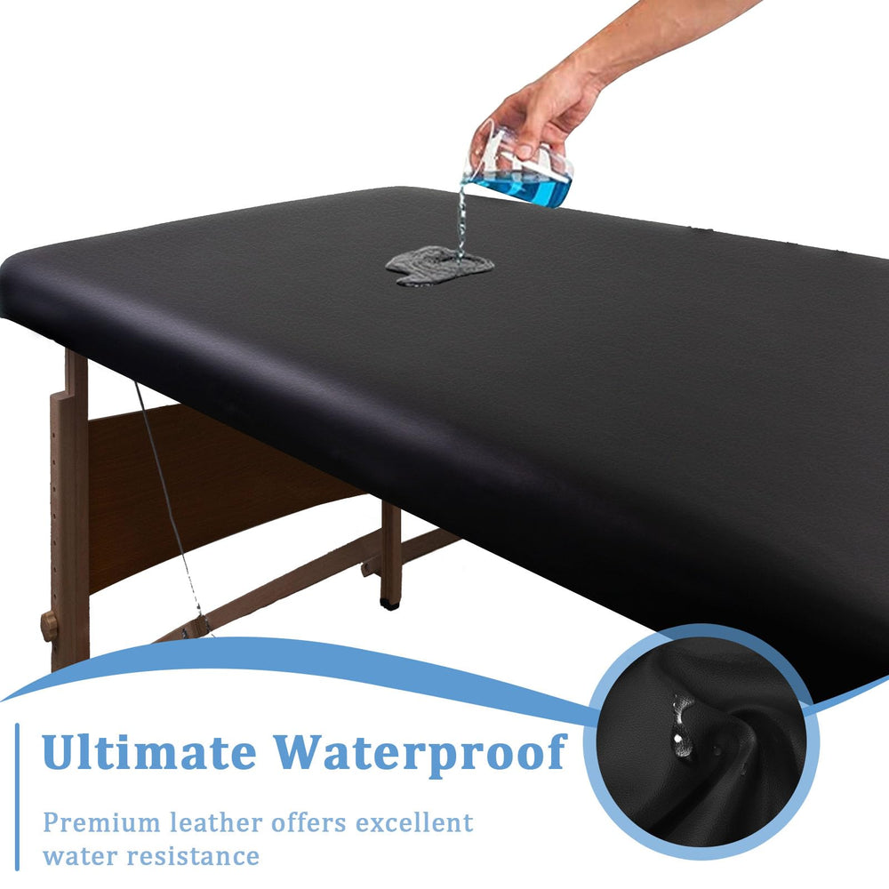 KIDOACOW leather massage bed cover waterproof design guards against oils and moisture