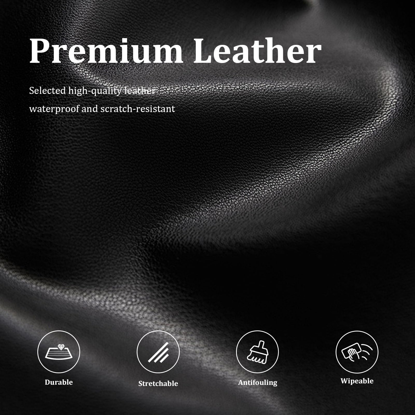 KIDOACOW leather massage table cover stretch-fit view demonstrates quick setup for standard beds