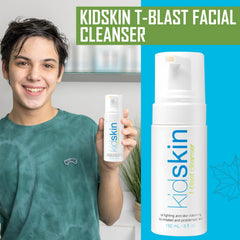Kidskin tea tree oil zero point four percent drops highlight natural blemish care.