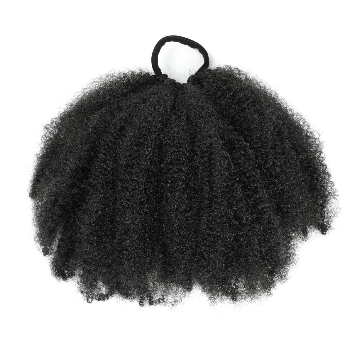 Kid's Summer Afro Puff 8inch natural-black ponytail for easy daily styling