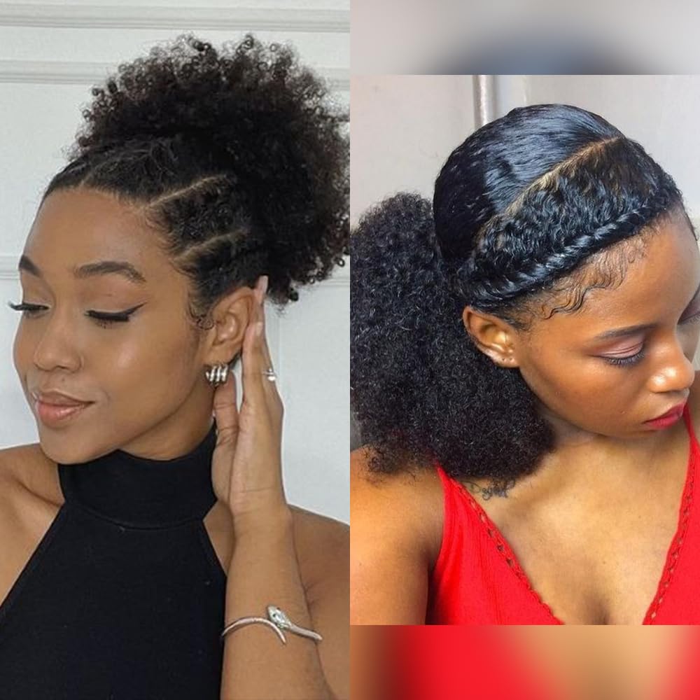 Kid's Summer Afro Puff detachable bow detail enables versatile styling